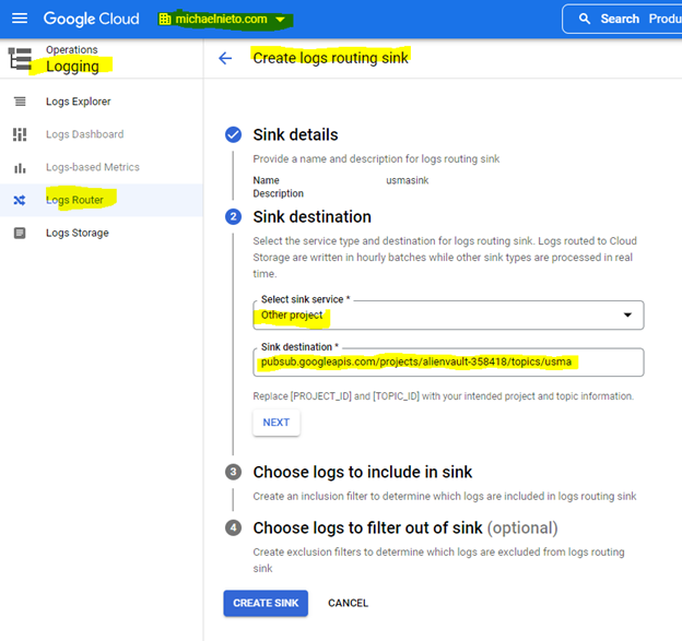 Howto - Example scenario on deploying Google Cloud Protect (GCP) sensor ...