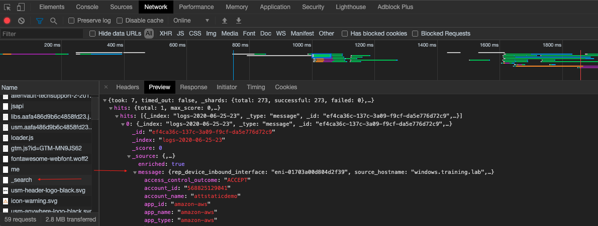 Using the Browser Inspector to debug event fields | LevelBlue Success ...