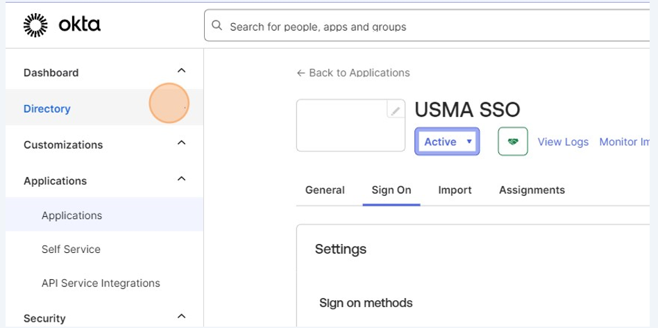 OKTA : SSO Integration with USMA | LevelBlue Success Center