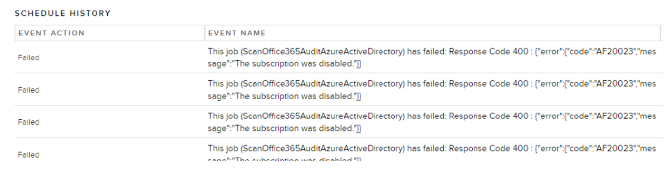 Office365 Error : 